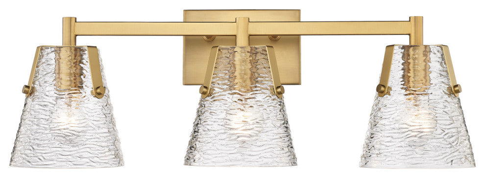 Z-LITE 3-Light Vanity, Modern Gold