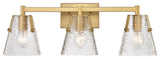 Z-LITE 3-Light Vanity, Modern Gold