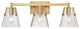 Z-LITE 3-Light Vanity, Modern Gold