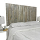 Solid Wood Headboard with Smooth Natural Wood Grain, Wall Mounted, Farmhouse, Graywash, Queen