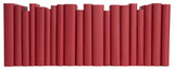 Decorative Books - Cherry Paper Wrapped - Red Books By The Foot