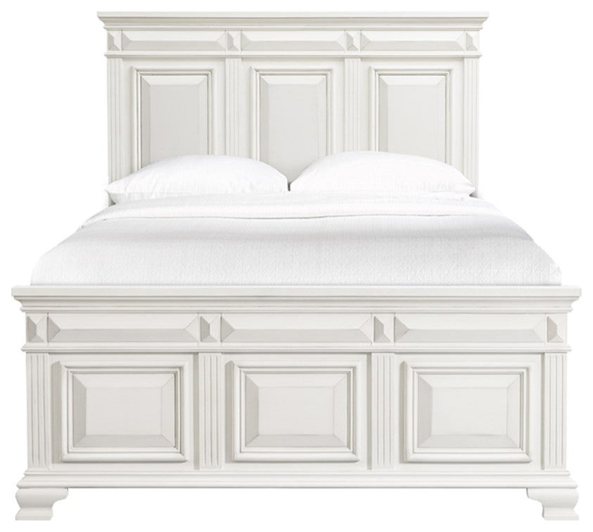 Picket House Furnishings Trent Queen Panel 3PC Bedroom Set in White
