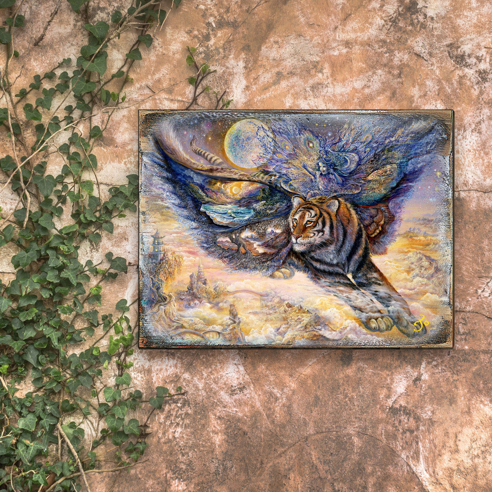 Tiger Moth Wall and Table Top Wooden Decor, 18x12