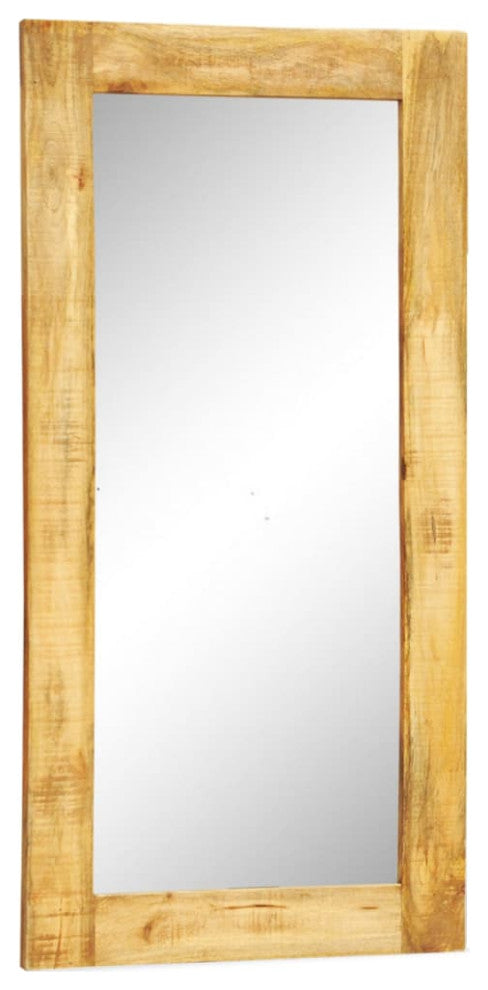 Solid Wood Framed Rectangle Wall Mirror 47.2"x23.6"