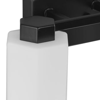 Estrada Collection 4-Light Contemporary Bath and Vanity Light, Matte Black