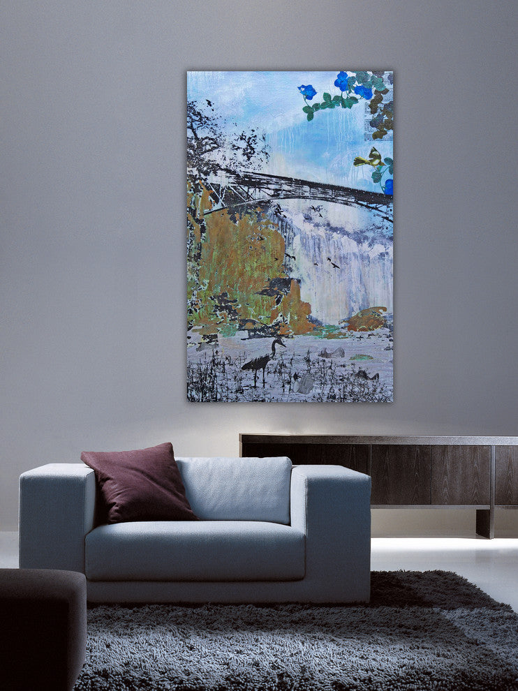 "Lost Lanterns" Painting Print on Canvas by Tracy Silva Barbosa