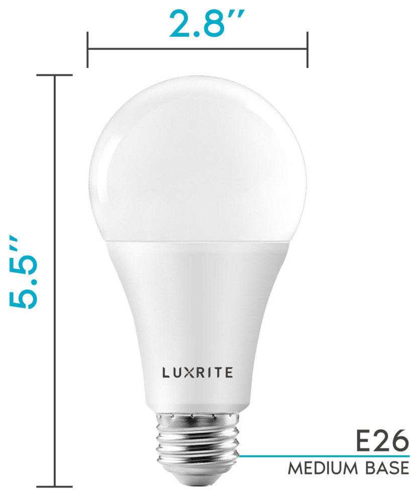 A21 LED Bulb 2550lm Damp Rated 22W E26, 3000k - Warm White