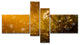 Forest After Rain during Sunset, Large Floral Canvas Print, 60"x32", 4 panels