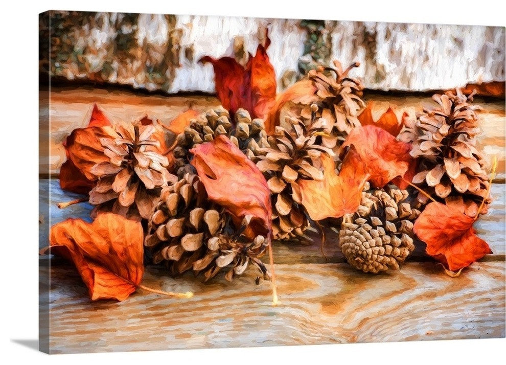 "Fall Toys" Wrapped Canvas Art Print, 36"x24"x1.5"