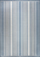 Haynes Modern Double Stripe Indoor/Outdoor Area Rug, Blue/Light Gray, 4x6