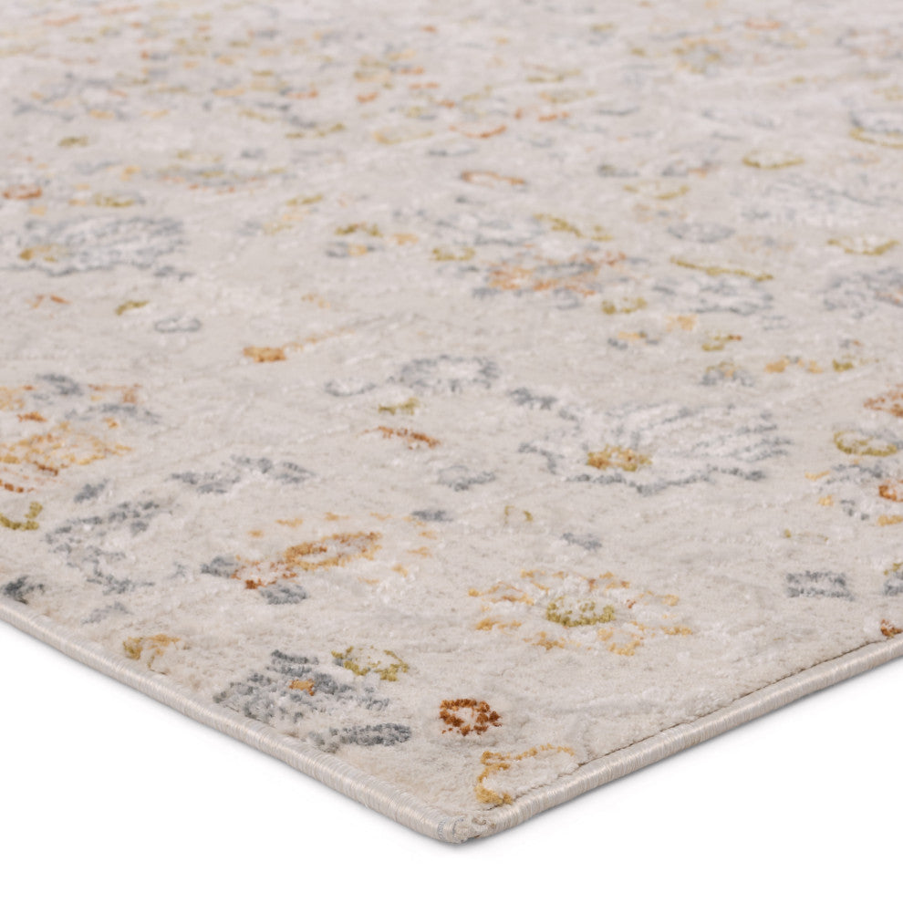 Jaipur Living Waverly Floral White/ Light Gray Area Rug 8'X10'