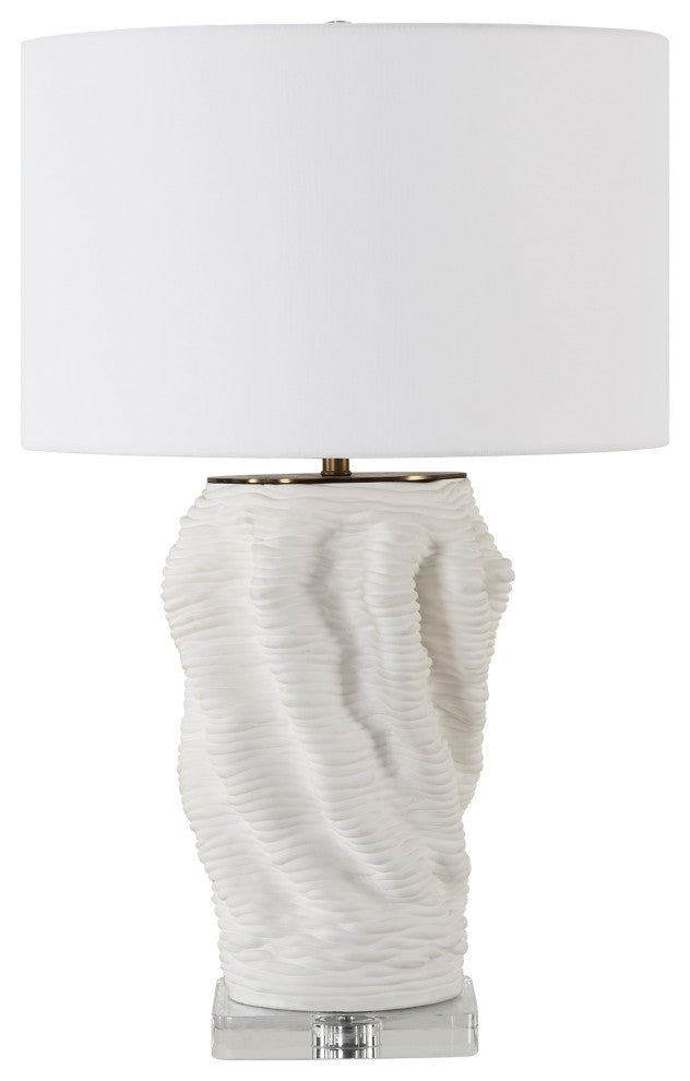 Uttermost Stratified White Table Lamp