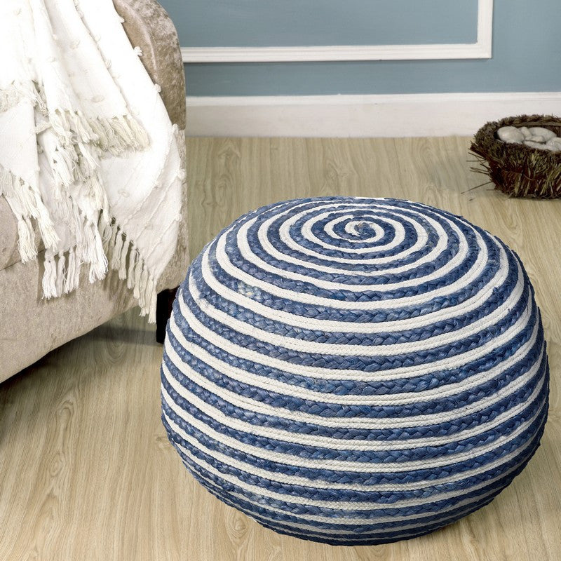 Seafaring Navy Pouf
