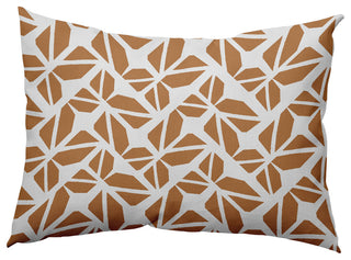 Kaleidoscope Graffiti Accent Pillow, Caramel, 14"x20"