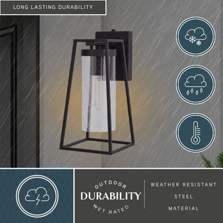 Nash 6.5" Outdoor Wall Light Textured Black