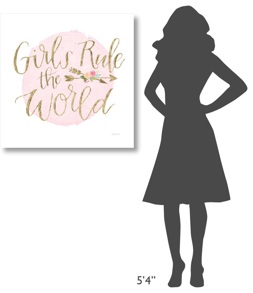 "Girl Power III" Digital Paper Print by Jenaya Jackson, 32"x32"