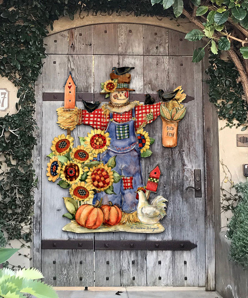 Bethany Scarecrow Halloween Door Decor