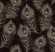 Black Regal Peacock Wallpaper