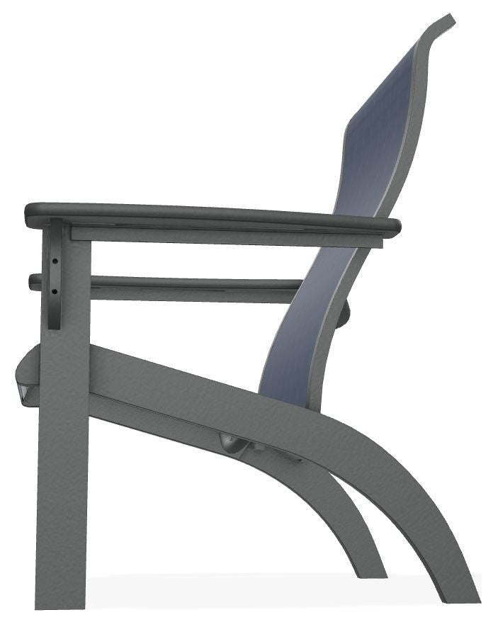 Adirondack Sling Outdoor Adirondack Armchair, Mavi/Graphite
