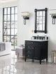 James Martin 650-V30-BKO-3AF 30" Black Onyx Vanity w/ Solid Surface Top