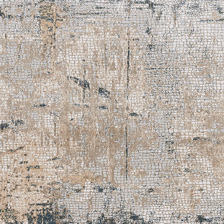 Haleena Draper Indigo Polyester Blend Area Rug, 7'6"x9'6"