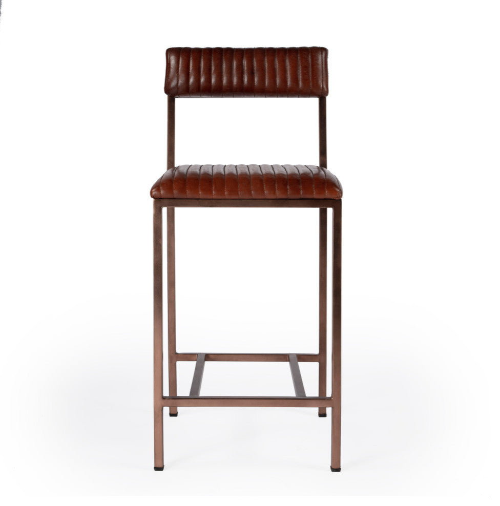 Houston 24" Leather Counter Stool