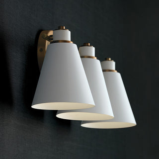 Capital Lighting 150131 Bradley 3 Light 24"W Vanity Light - Aged Brass / Black