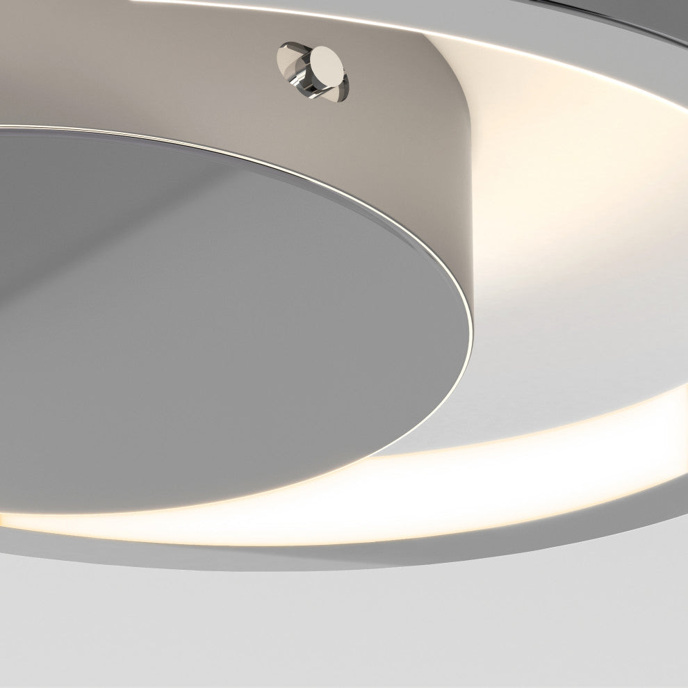 Artika Salto Ceiling Flushmount Light, Chrome