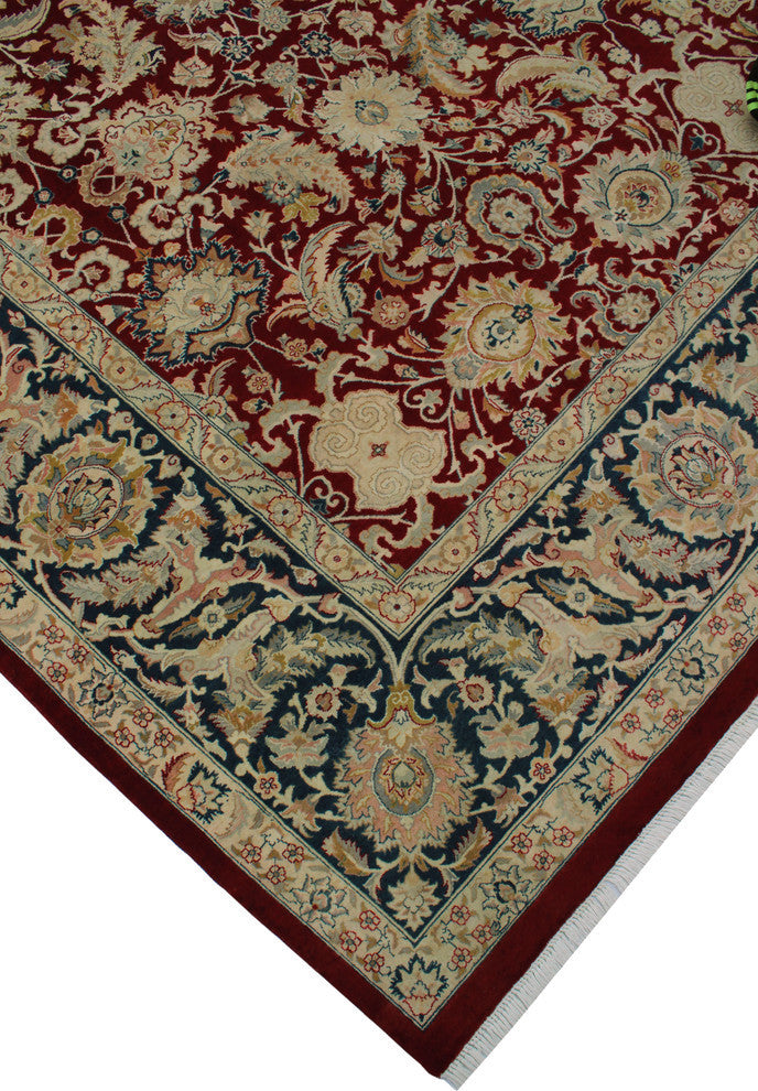 Pak-Persian Agra Red Rug, 9'0x12'3