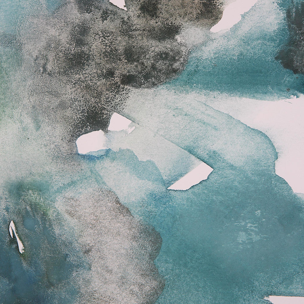 Uttermost 32291 Blueprints 40" x 27" Framed Abstract Painting - - Multicolored