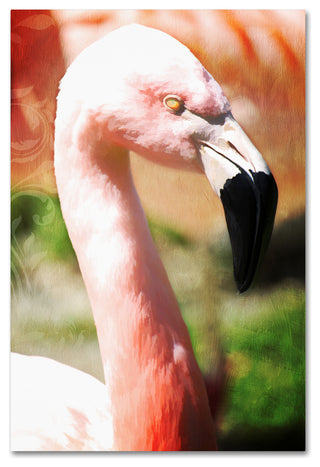 Tina Lavoie 'Pink Flamingo I' Canvas Art, 22" x 32"