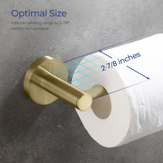 Circular Bathroom Tissue Holder KBA1402, Brush Gold