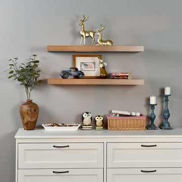 11.81" Depth Grande Floating Wall Shelves, Retor, 35.43"