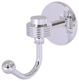 Satellite Orbit One Robe Hook With Groovy Accents, Polished Chrome