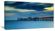 "Wooden Pier and Turquoise Seashore" Sea Pier and Bridge Art Canvas, 40"x20"