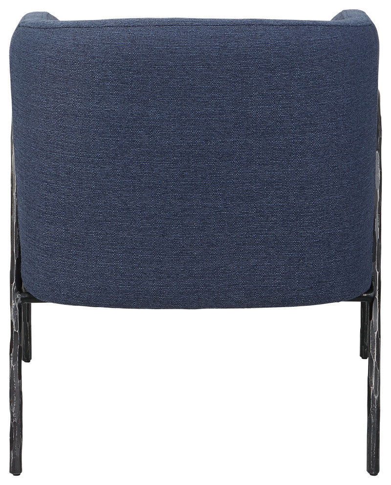 Uttermost Jacobsen Denim Barrel Chair