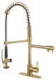 LS8503CTL Continental Single-Handle Pre-Rinse Kitchen Faucet, Brushed Brass