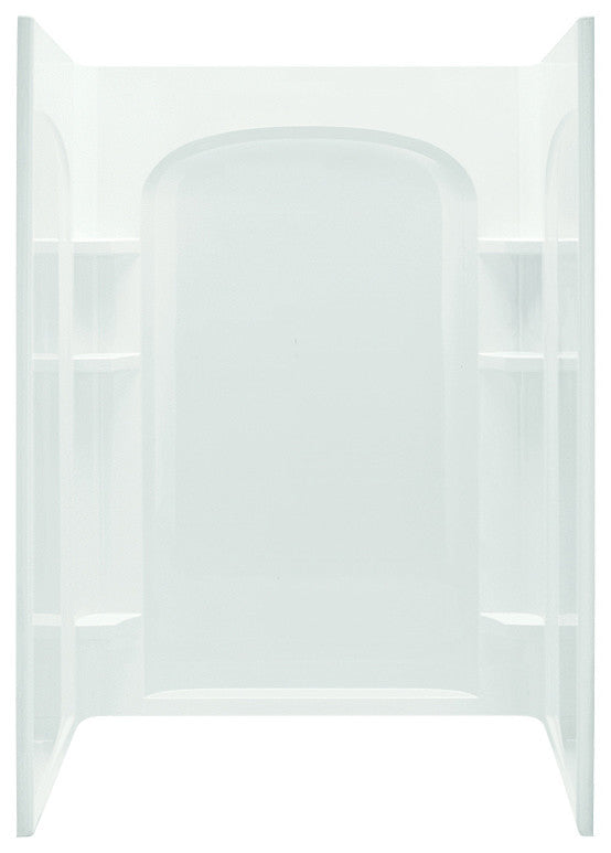 Sterling Ensemble Vikrell Center Drain Alcove Shower Kit 72"x24"x48", White