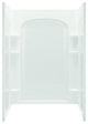 Sterling Ensemble Vikrell Center Drain Alcove Shower Kit 72"x24"x48", White