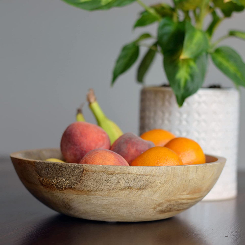 Tree of Life Carved Wood Bowl