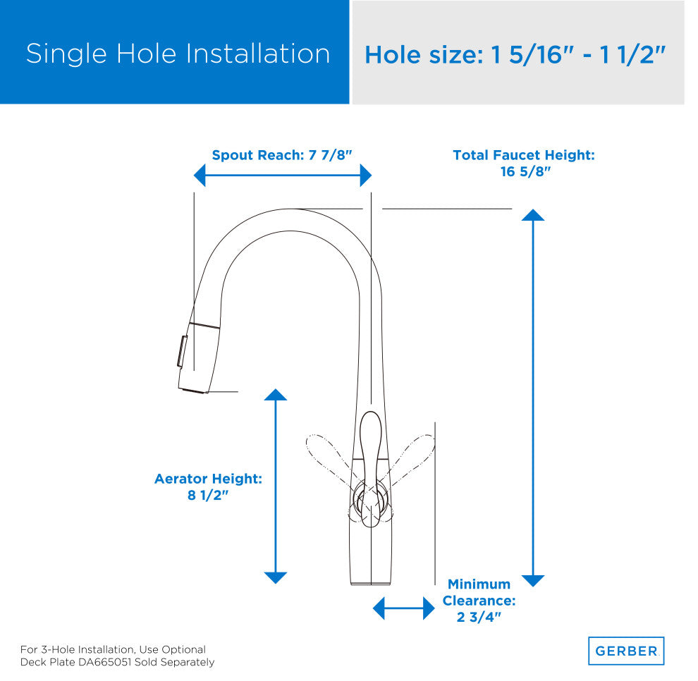 Selene Single Handle Pull-Down Kitchen Faucet w/ Snapback, Stainless Steel