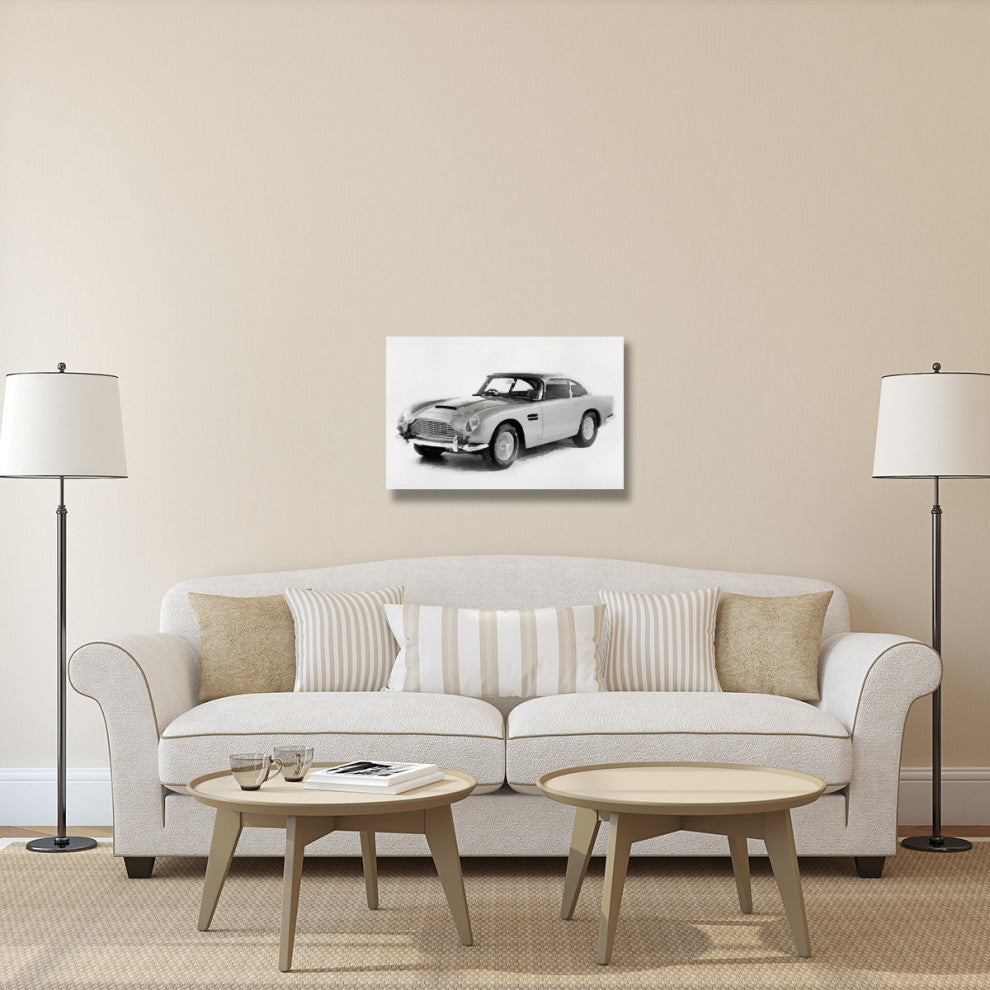 "1964 Aston Martin DB5 Watercolor" Fine Art Print