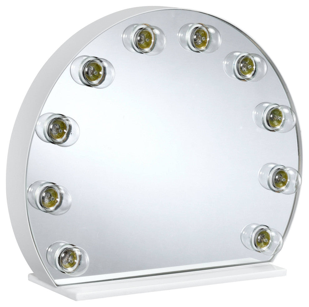 ACME Alma Accent Mirror, White Finish