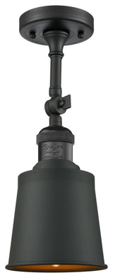 Innovations Lighting 201F-Bk-M9-Led 1 Light Dimmable Led Semi-Flush Mount