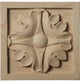 3 1/2"W x 3 1/2"H x 3/4"D Medium Edinburgh Rosette, Cherry