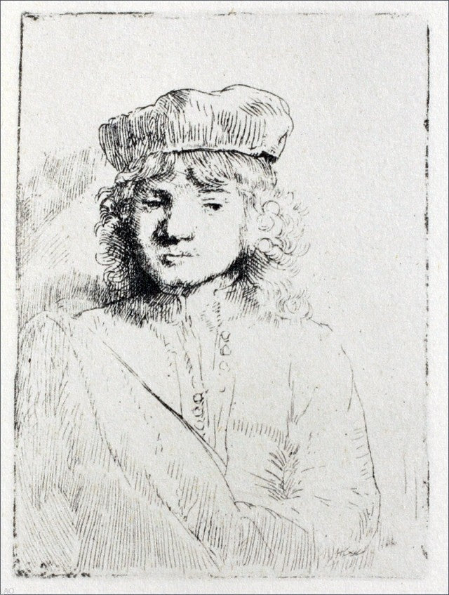 Rembrandt Van Rijn The Portrait of Titus Rembrandt's Son Gallery Wrapped Canvas