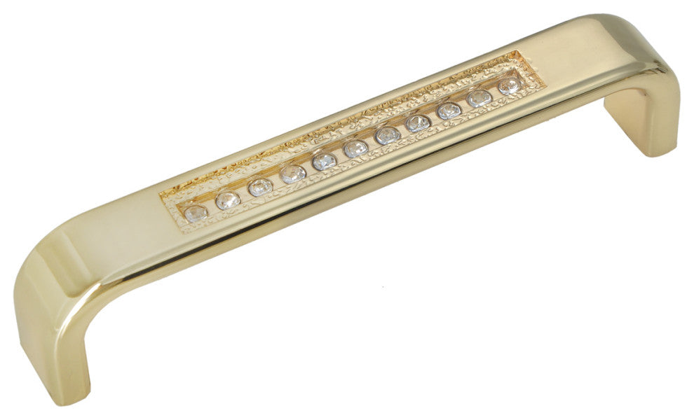 Utopia Alley Gleam Cabinet Pull, Polished Gold, 3.75", 5 Pack
