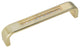Utopia Alley Gleam Cabinet Pull, Polished Gold, 3.75", 5 Pack
