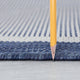 Dania Transitional Solid Border Navy Rectangle Indoor/Outdoor Area Rug, 8'x10'