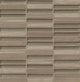 Tessuto 0.5"x4" Stacked Textured Glass Blend, Taupe